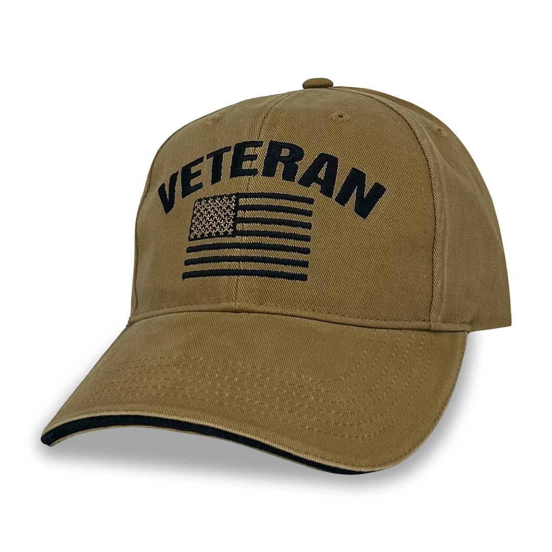 Veteran Flag Hat (Coyote Brown)