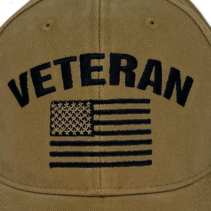 Veteran Flag Hat (Coyote Brown)