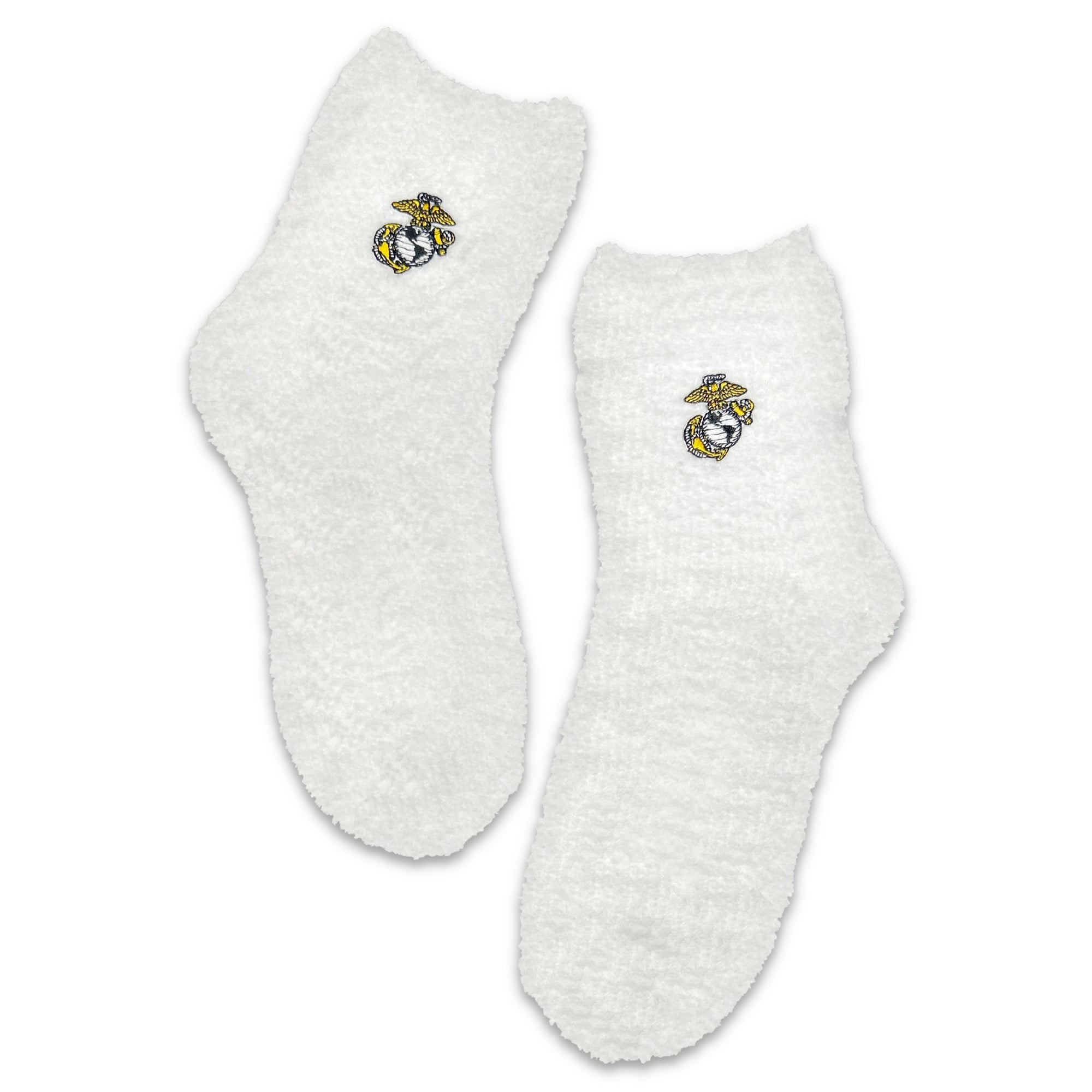 Marines EGA Ladies Cozy Socks (White)