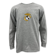 Load image into Gallery viewer, Pick Your Design Marines Youth Long Sleeve T-Shirt (Grey)