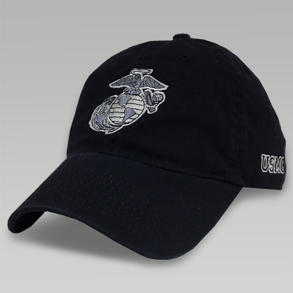 USMC EGA TWILL CAP (BLACK)