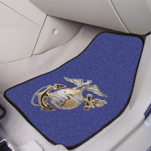 Load image into Gallery viewer, U.S. Marines 2-pc Carpet Car Mat Set