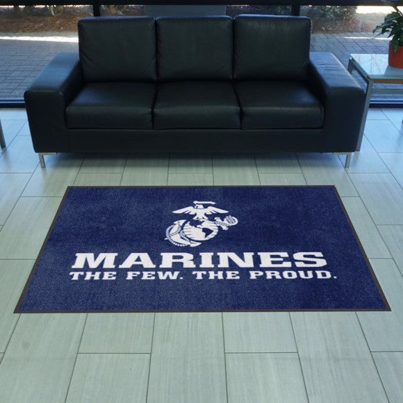 U.S. Marines 4X6 Logo Mat - Landscape