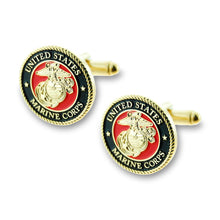 Load image into Gallery viewer, USMC Cufflink Set With Box