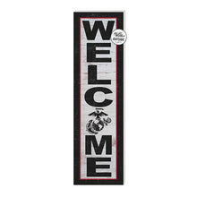 Load image into Gallery viewer, Indoor Outdoor Sign WELCOME Marines (10x35)