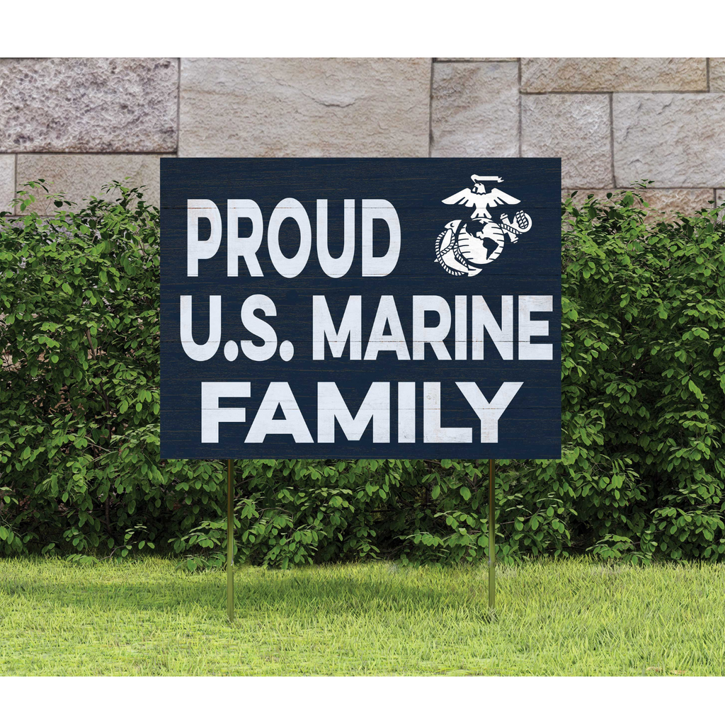 Proud Marine Family Lawn Sign (18x24)