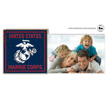 Load image into Gallery viewer, Marines Faux Rusted Floating Picture Frame