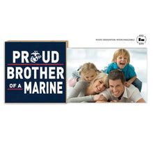 Load image into Gallery viewer, Marines Floating Picture Frame Military Proud Brother