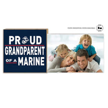 Load image into Gallery viewer, Marines Floating Picture Frame Military Proud Grandparent