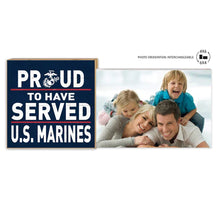 Load image into Gallery viewer, Marines Proud to Serve Floating Picture Frame