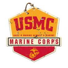 Load image into Gallery viewer, United States Marine Corps Once a Marine Badge