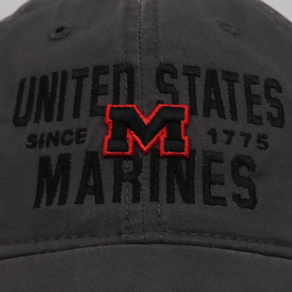 United States Marines Lightweight Relaxed Twill Hat (Washed Black)