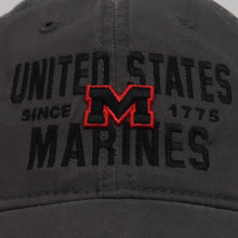 Load image into Gallery viewer, United States Marines Lightweight Relaxed Twill Hat (Washed Black)