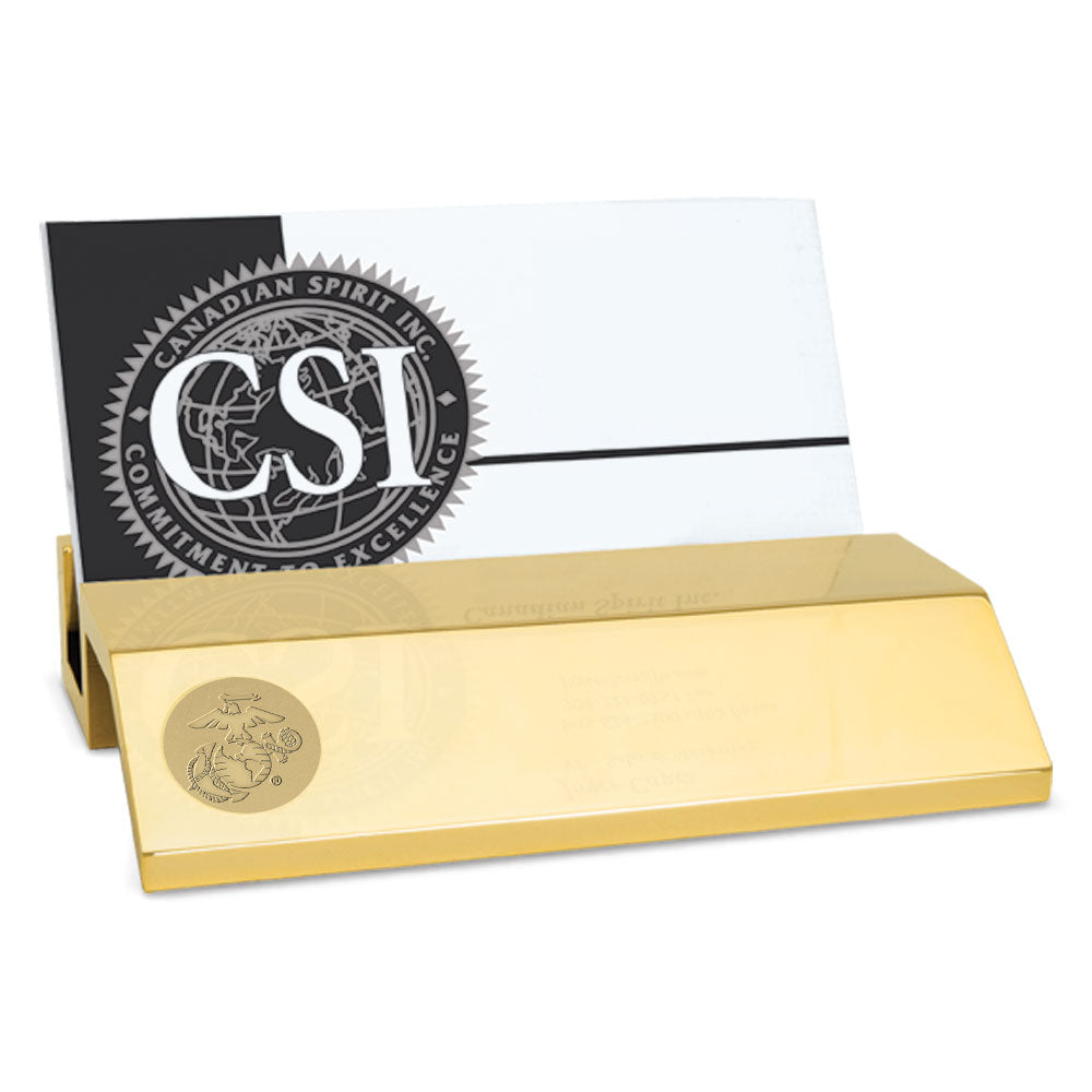 Marines EGA Business Card Holder (Gold)