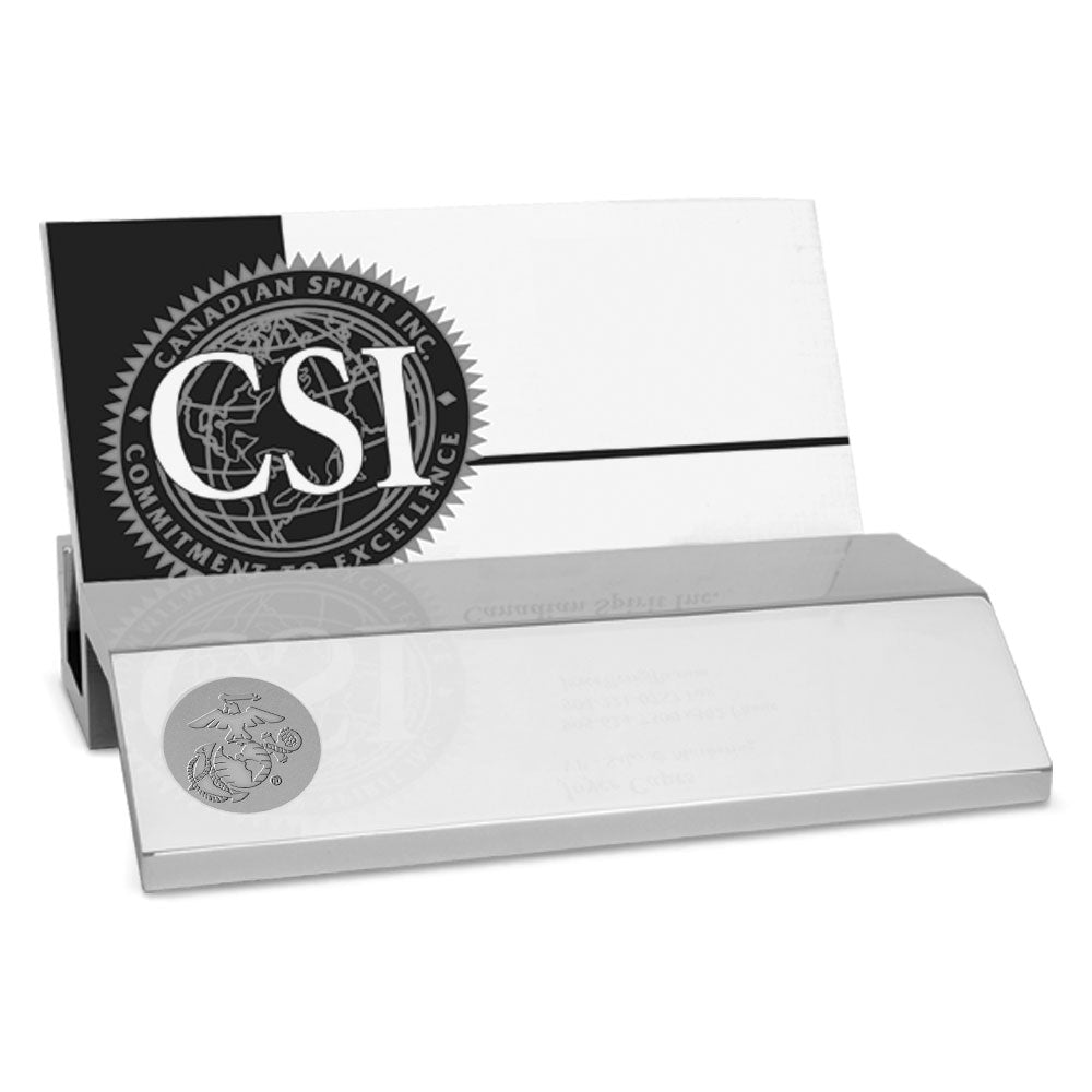 Marines EGA Business Card Holder (Silver)