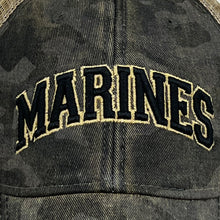 Load image into Gallery viewer, Marines Arch Old Favorite Trucker Hat (Black Field Camo)
