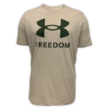 Load image into Gallery viewer, Under Armour New Freedom Logo T-Shirt (Sand)