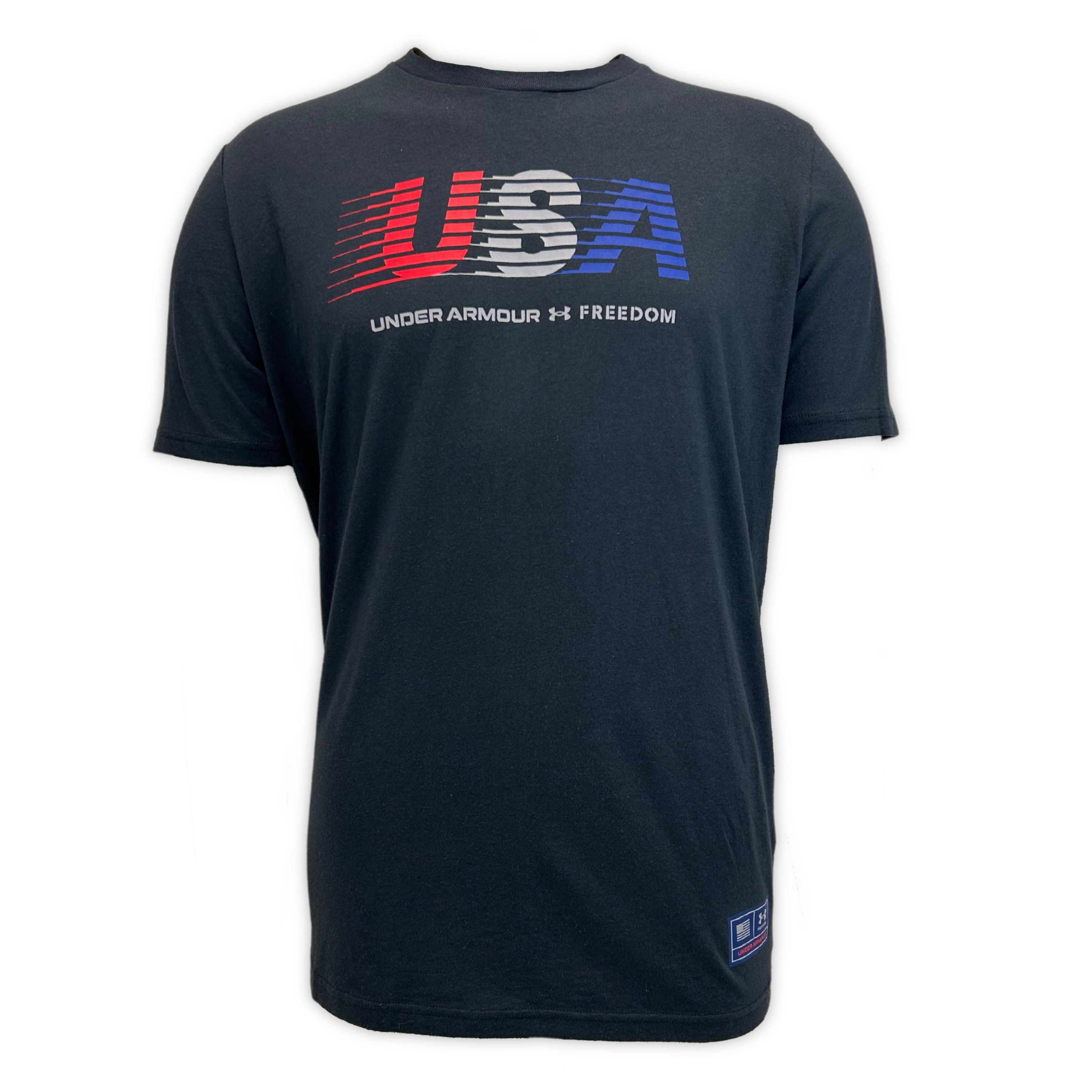 Under Armour Freedom USA Chest T-Shirt (Black)