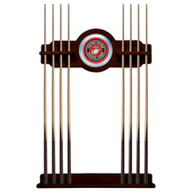 Load image into Gallery viewer, Marines EGA Solid Wood Cue Rack