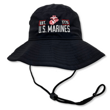 Load image into Gallery viewer, Marines Cool Fit Performance Boonie (Black)