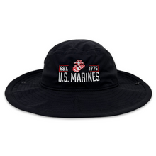 Load image into Gallery viewer, Marines Cool Fit Performance Boonie (Black)