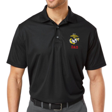 Load image into Gallery viewer, Marines Dad Polo (Black)