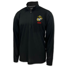 Load image into Gallery viewer, Marines Dad 1/4 Zip (Black)