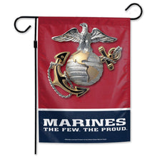 Load image into Gallery viewer, Marines The Few The Proud Garden Flag (12&quot;x18&quot;)