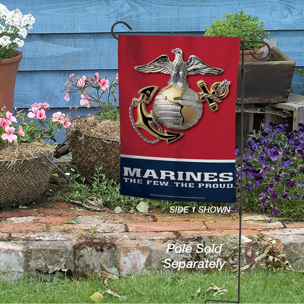 Marines The Few The Proud Garden Flag (12"x18")