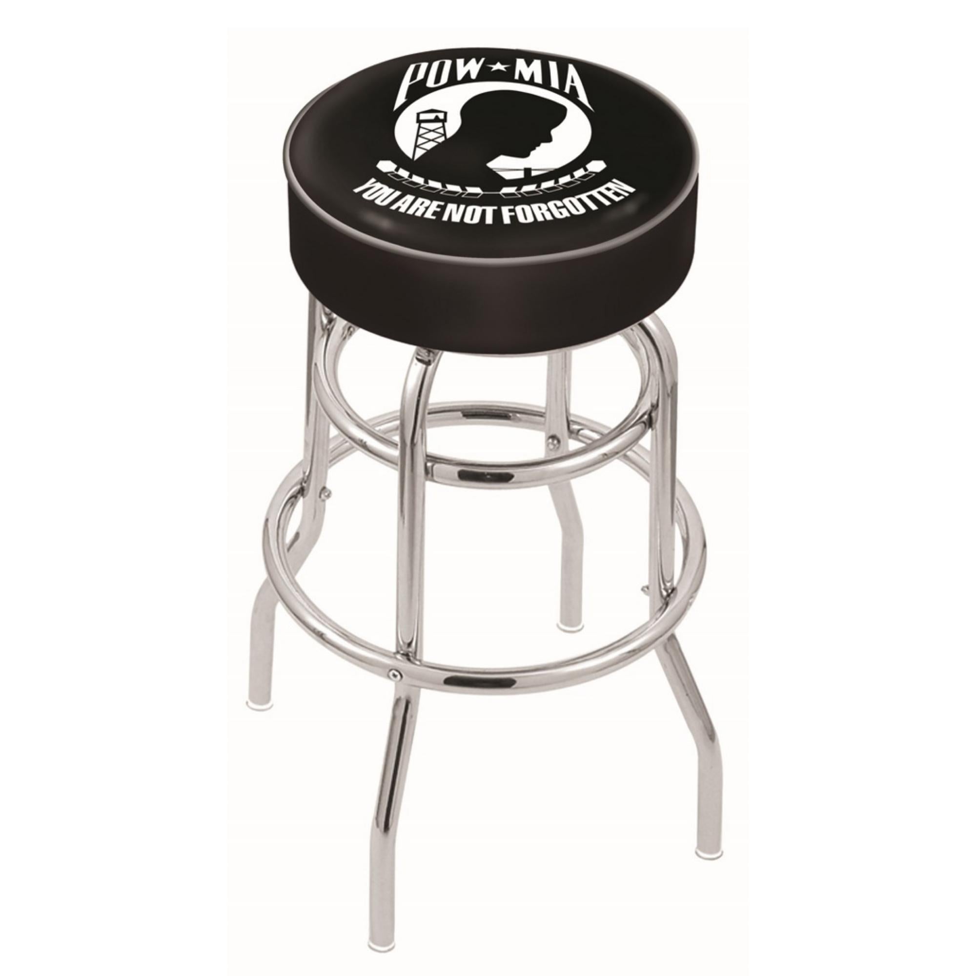 POW/MIA Backless Stool (Chrome Finish)