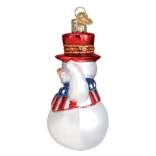 Load image into Gallery viewer, Patriotic Snowman Ornament
