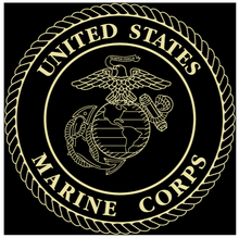 Load image into Gallery viewer, United States Marine Corps Gold Embossed Gallery Certificate Frame (Horizontal)
