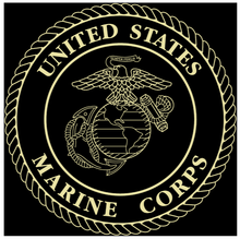 Load image into Gallery viewer, United States Marine Corps Gold Embossed Studio Certificate Frame (Horizontal)