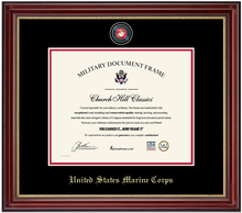 Load image into Gallery viewer, United States Marine Corps Masterpiece Medallion Certificate Frame (Horizontal)