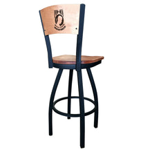 Load image into Gallery viewer, POW/MIA Swivel Stool with Laser Engraved Back