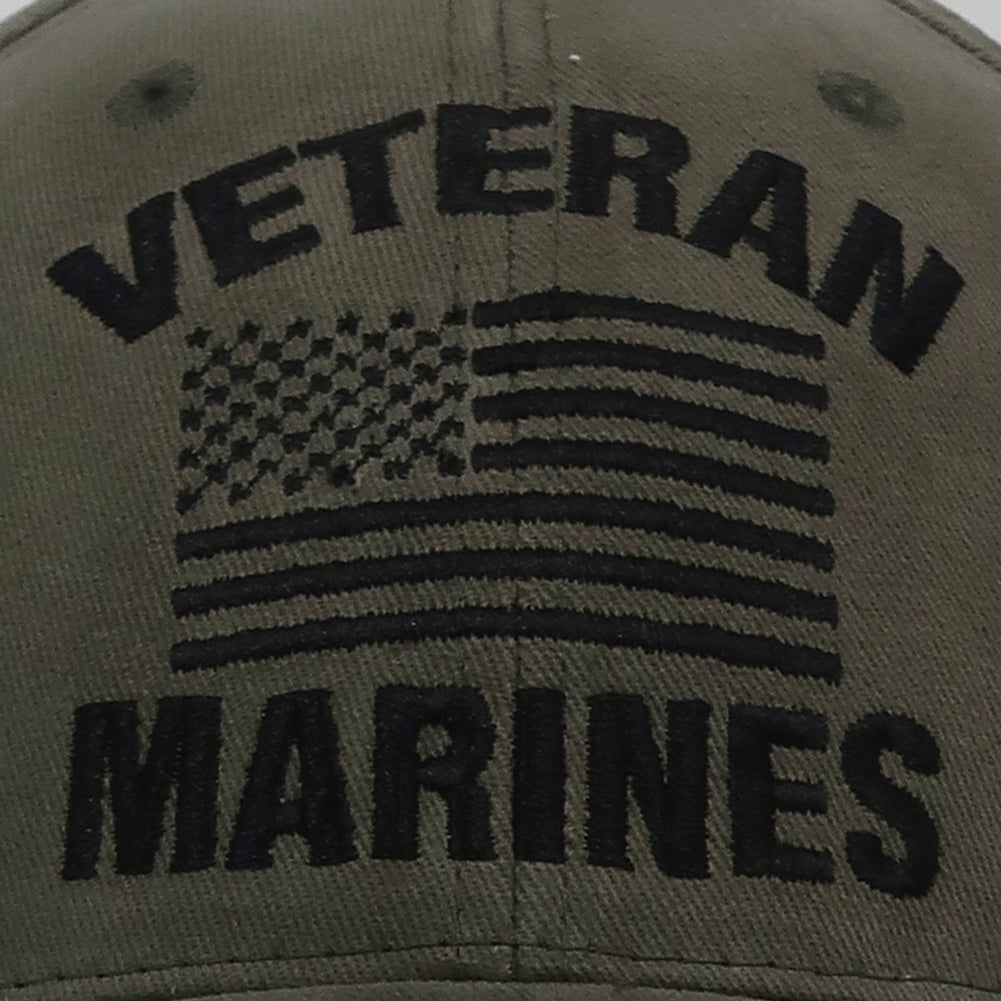 Veteran Marines Flag Hat (OD Green)