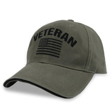 Load image into Gallery viewer, Veteran Flag Hat (OD Green)