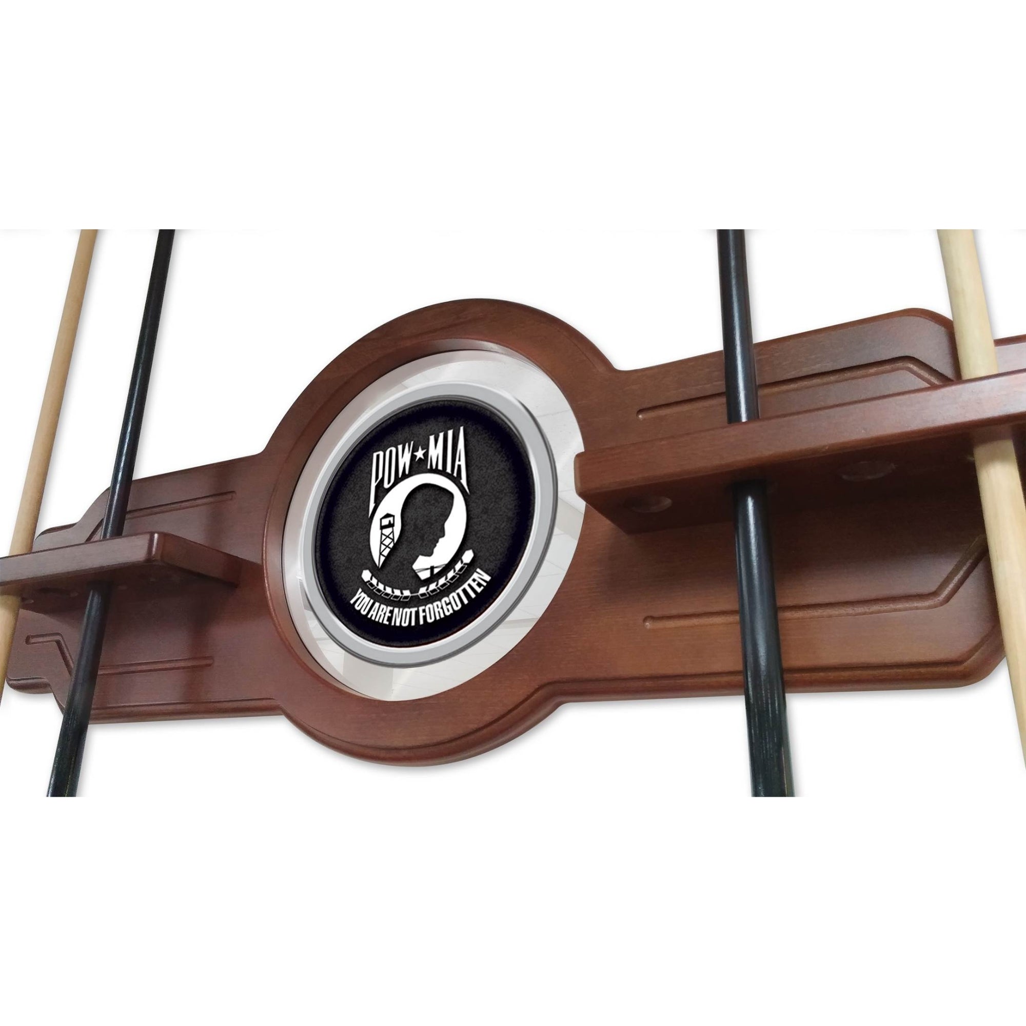 POW/MIA Solid Wood Cue Rack