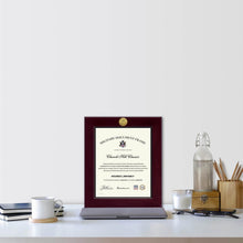 Load image into Gallery viewer, United States Marine Corps Century Gold Engraved Certificate Frame (Vertical)