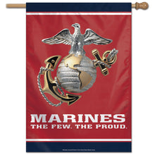 Load image into Gallery viewer, Marines The Few The Proud Vertical Flag (28&quot;x40&quot;)