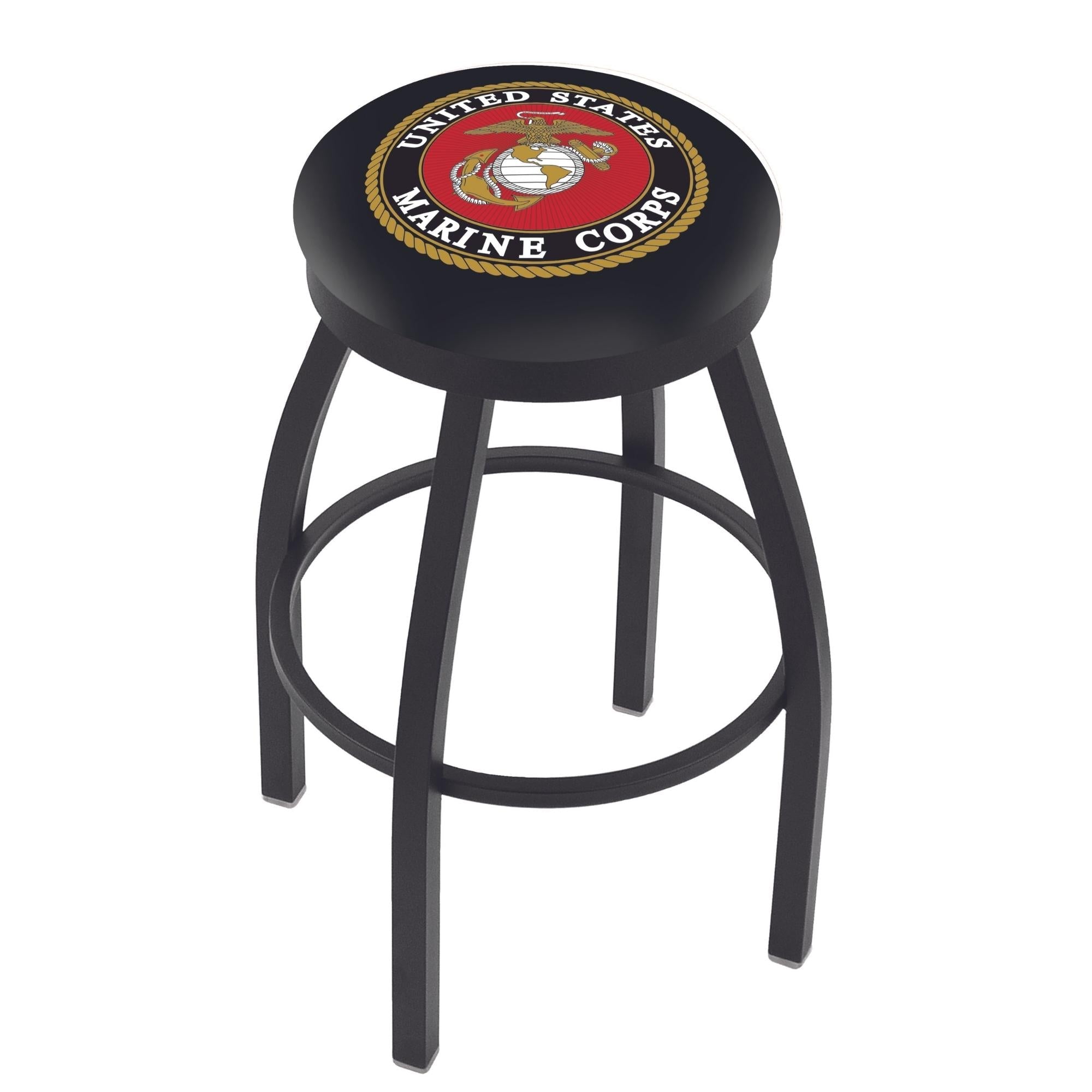 Marines EGA Swivel Stool (Black Finish)