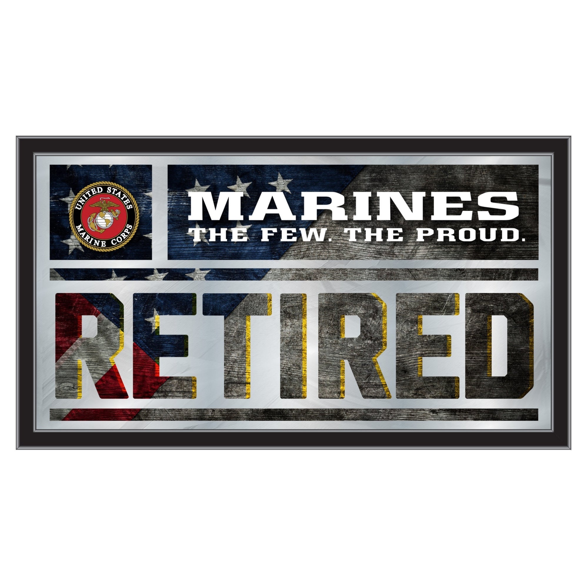 United States Marine Corps Retired Wall Mirror