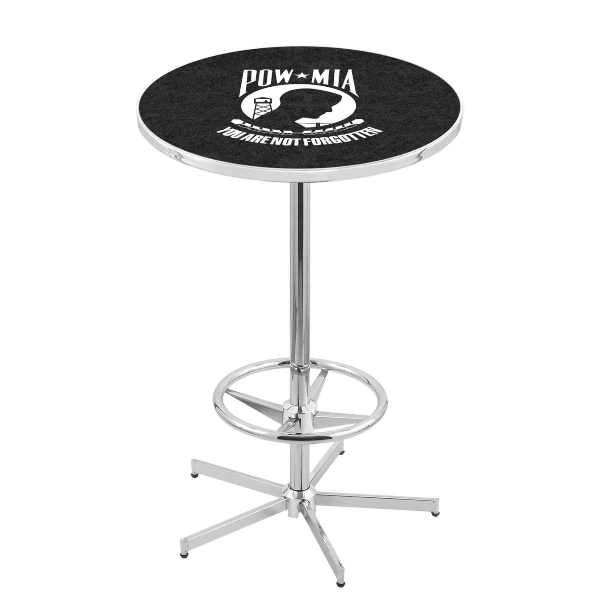 POW/MIA Pub Table with Foot Rest