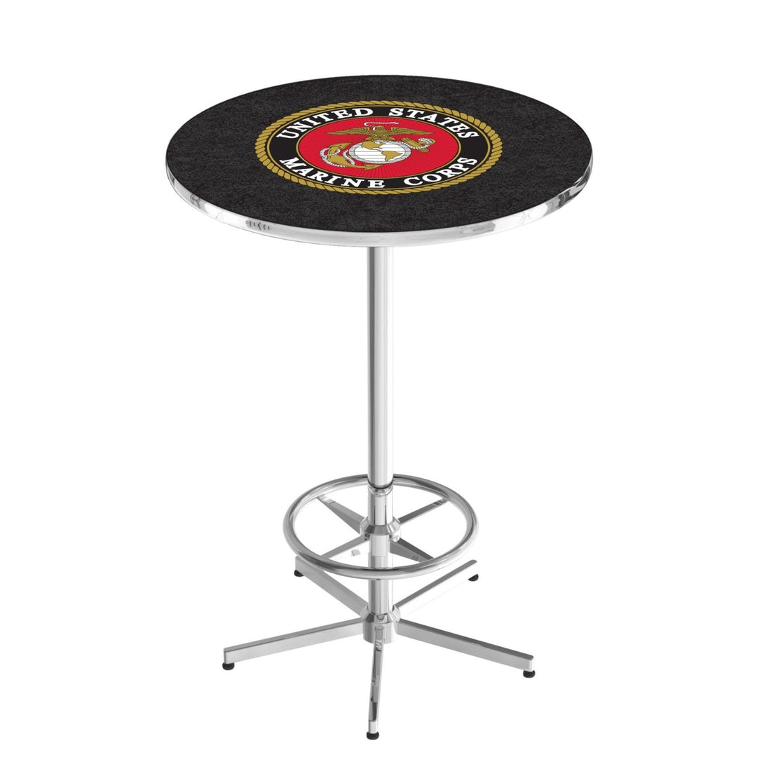Marines EGA Pub Table with Foot Rest*