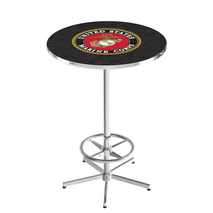 Marines EGA Pub Table with Foot Rest*