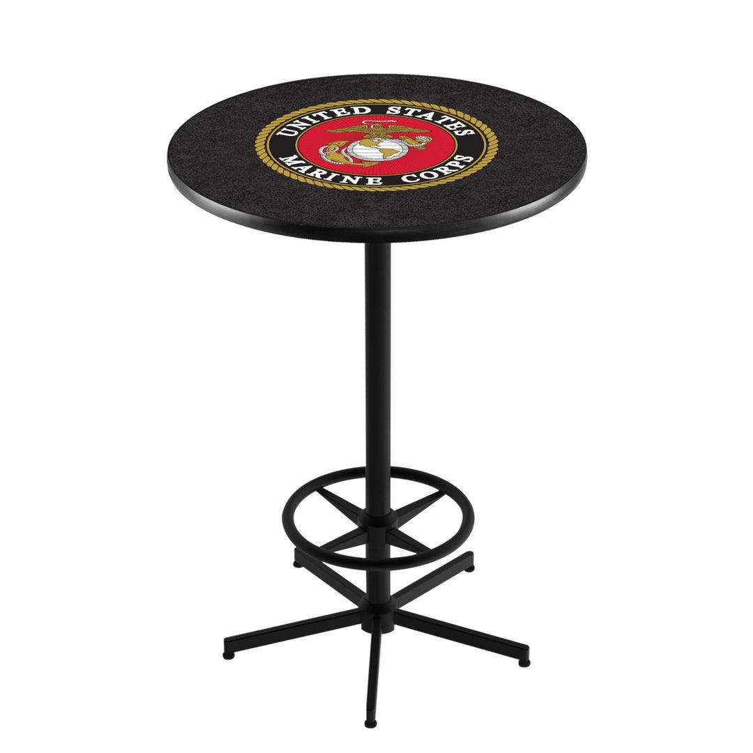 Marines EGA Pub Table with Foot Rest*