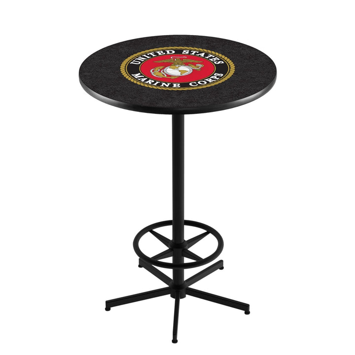 Marines EGA Pub Table with Foot Rest*