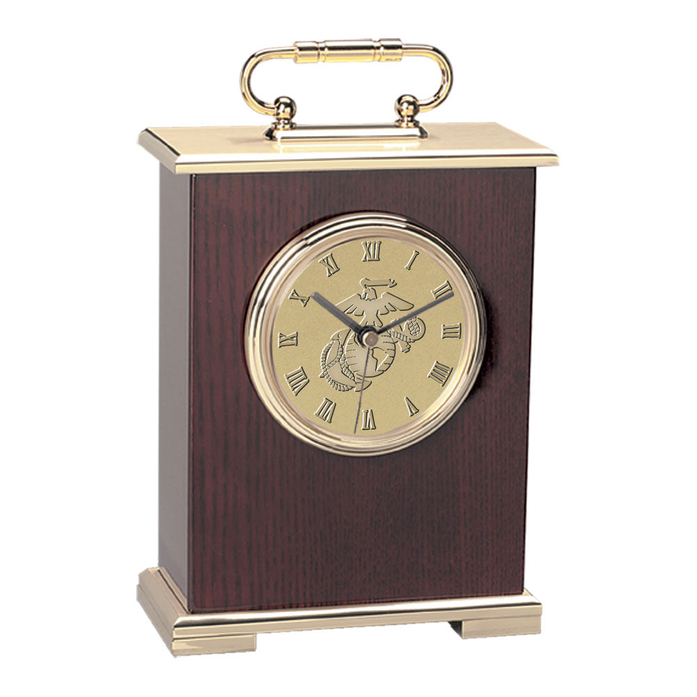 Marines EGA Le Grande Carriage Clock (Gold)