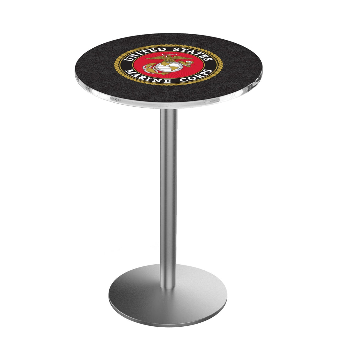 Marines EGA Pub Table with Round Base*