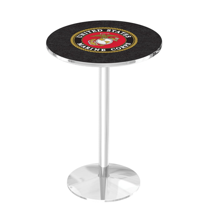 Marines EGA Pub Table with Round Base*